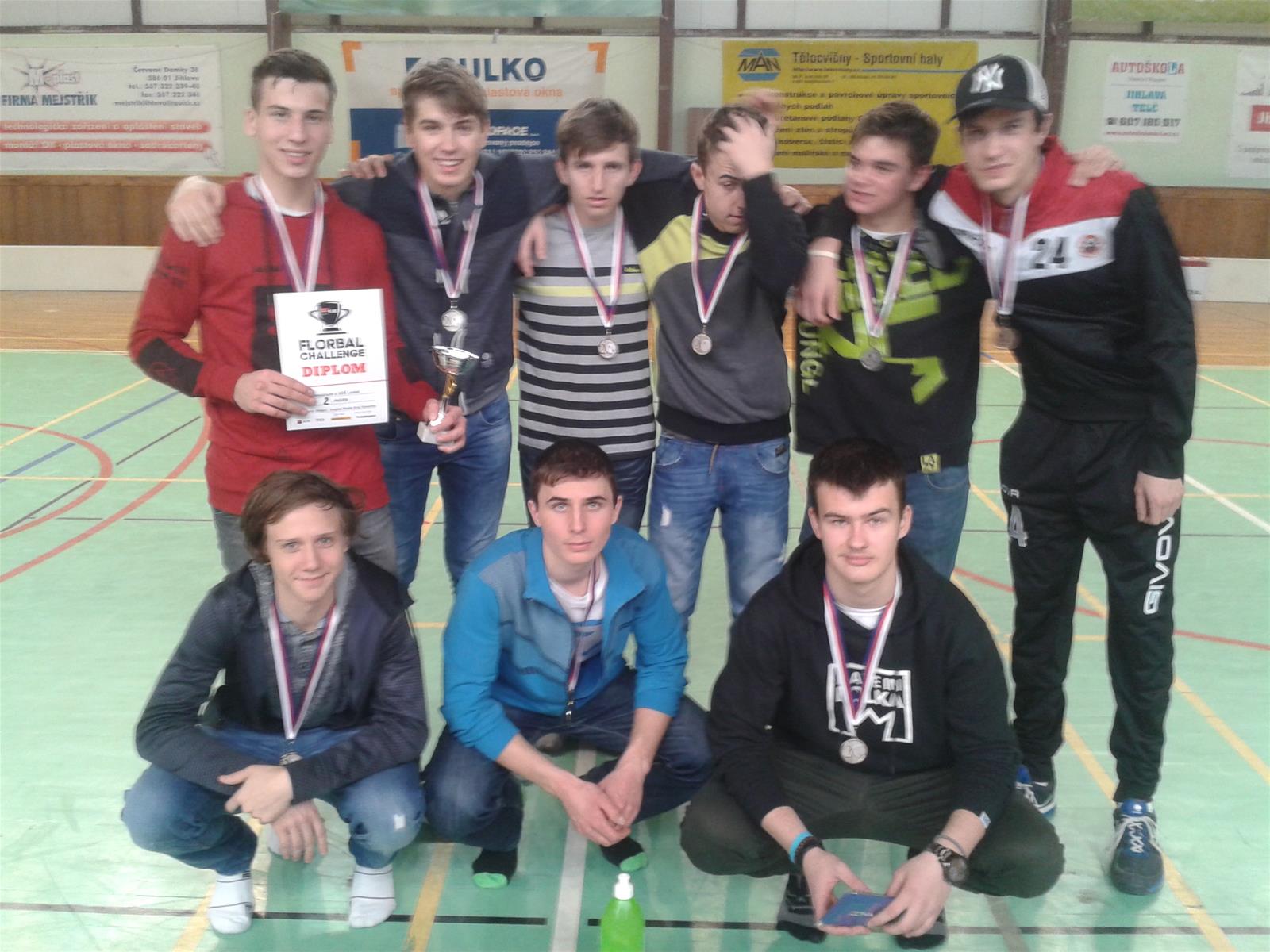 Florbal challenge- 2. místo v krajském finále
