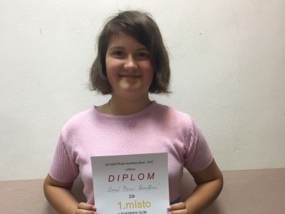 První místo v krajském kole biologické olympiády