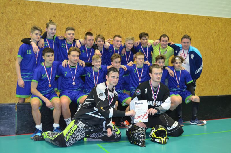 Matyáš Kozák reprezentoval výběrový tým Vysočiny ve florbale