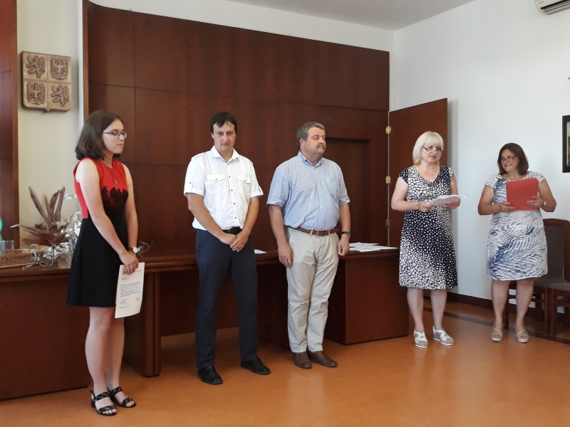 Ocenění našich studentů na Městském úřadě v Ledči nad Sázavou