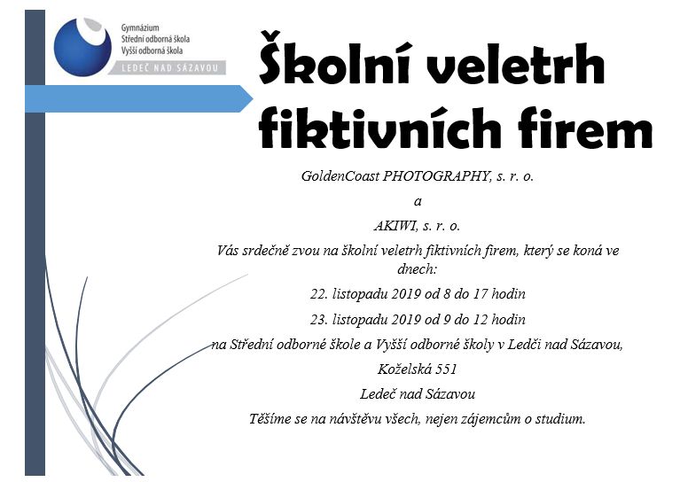 Pozvánka na veletrh fiktivních firem