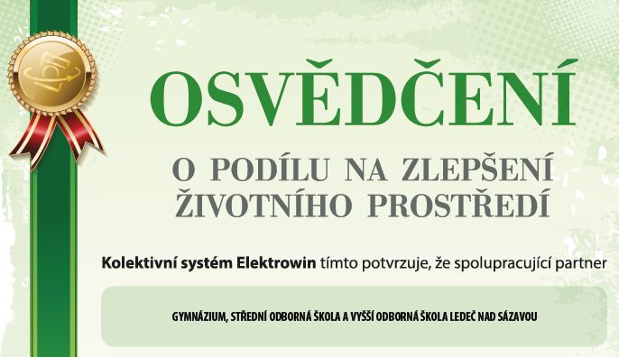 Naše škola přispívá k ochraně životního prostředí