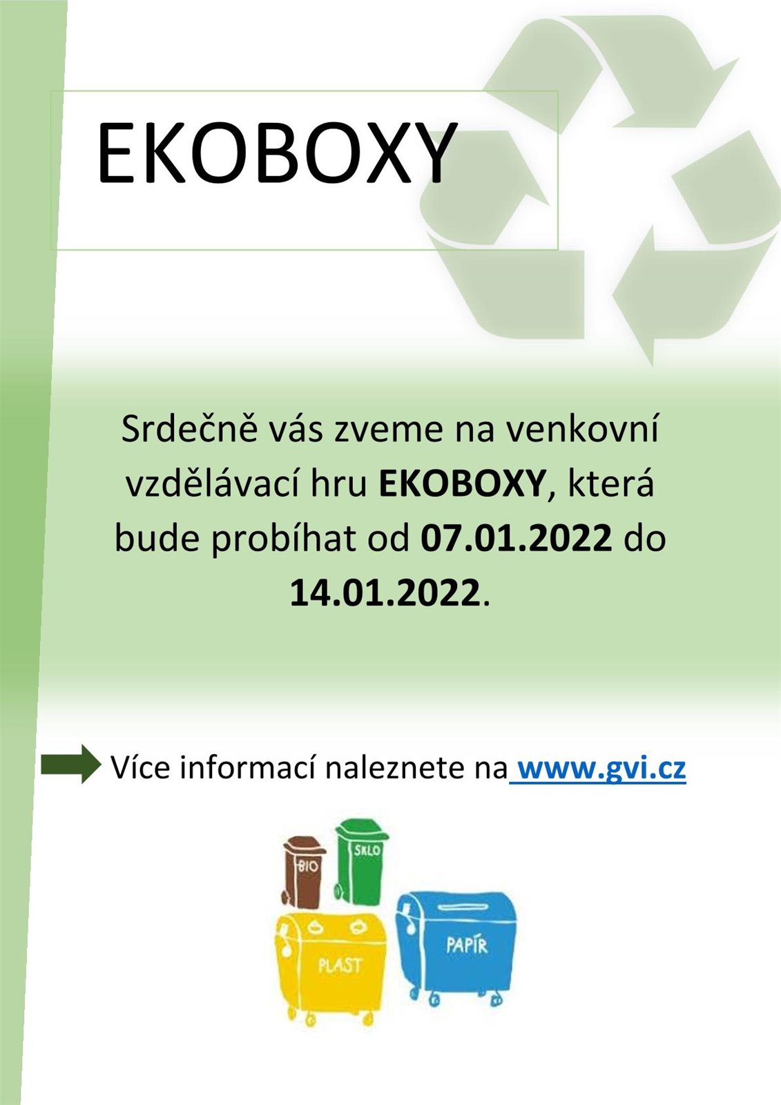 Vzdělávací hra EKOBOXY